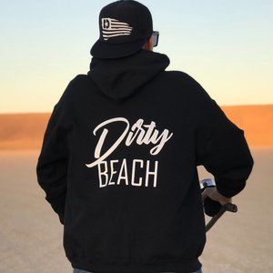 DIRTY REBEL "DIRTY BEACH" Pullover Fleece Hoody SIZE XL UNISEX